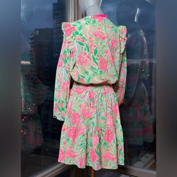 🆕 LILLY PULITZER 🧿 NWT Taviana Stretch Dress Coming in Hot Blue Horizon, Sz 12 - Picture 9 of 16